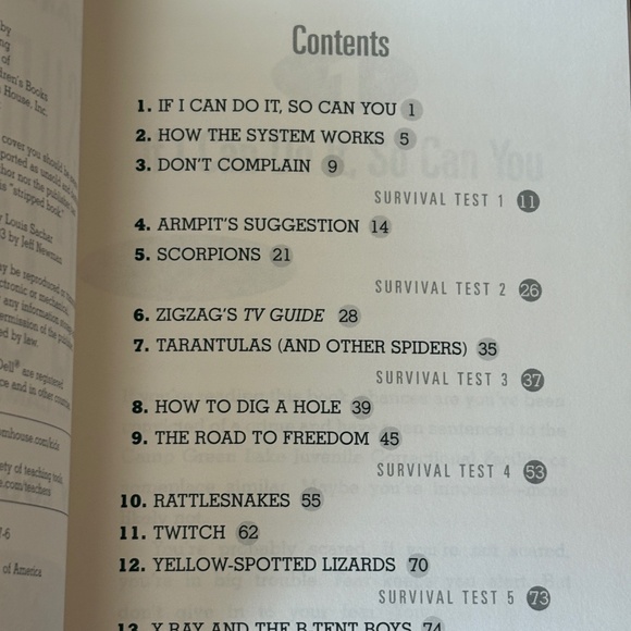 "Stanley Yelnats Survival Guide to Camp Green Lake" by Louis Sachar - Picture 4 of 7